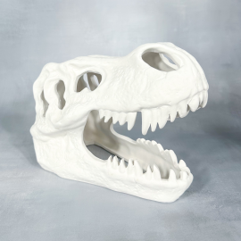 Ceramic Bisque T-Rex Skull Ceramic Bisque T-Rex Skull